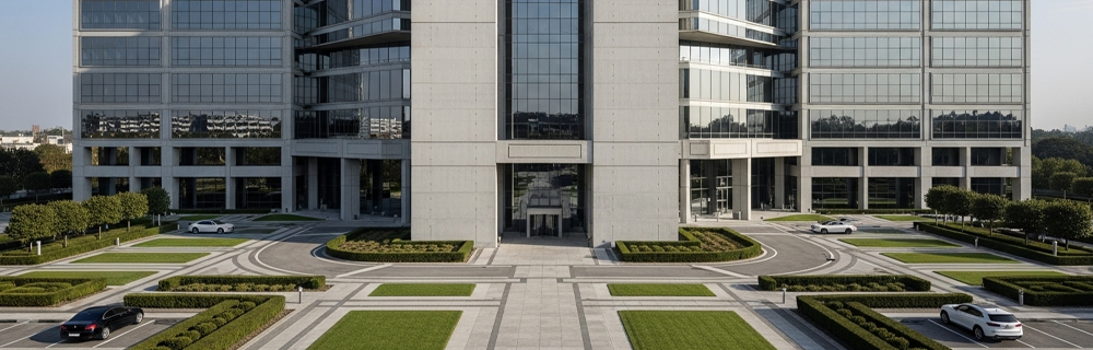 Fachada de um prédio executivo