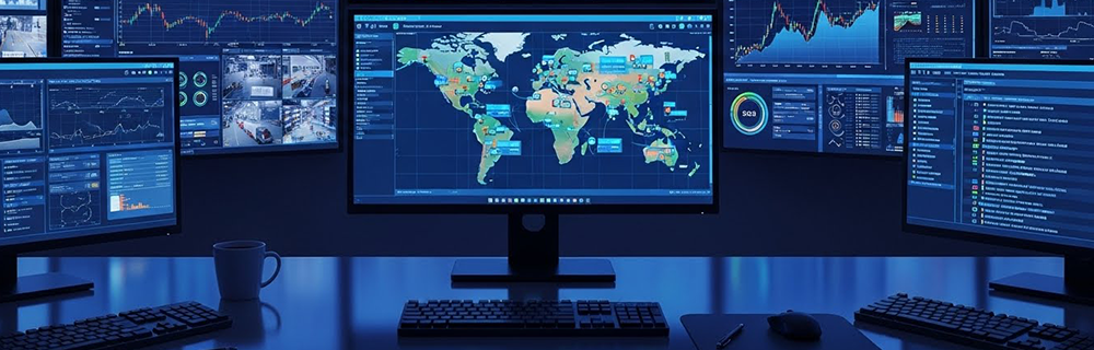 Imagem de várias telas com vários indicadores