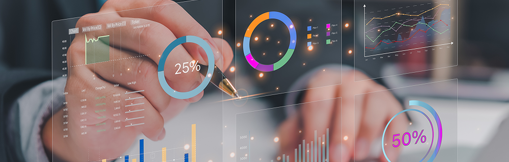 Uma pessoa analisando e preenchendo dados