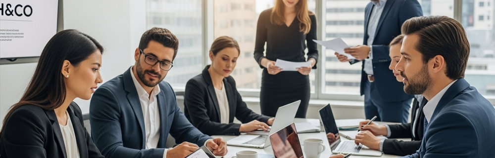 Executivos em uma reunião