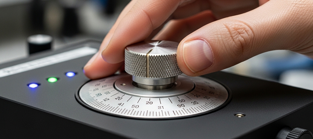 Uma pessoa manuseando um cofre pequeno