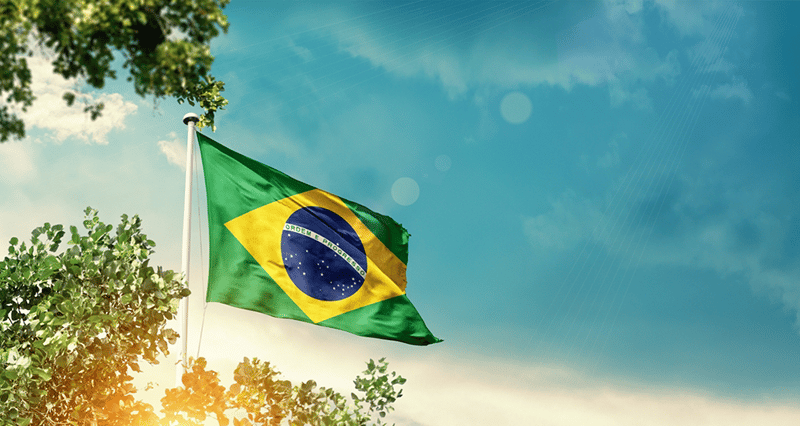 Brazilian flags