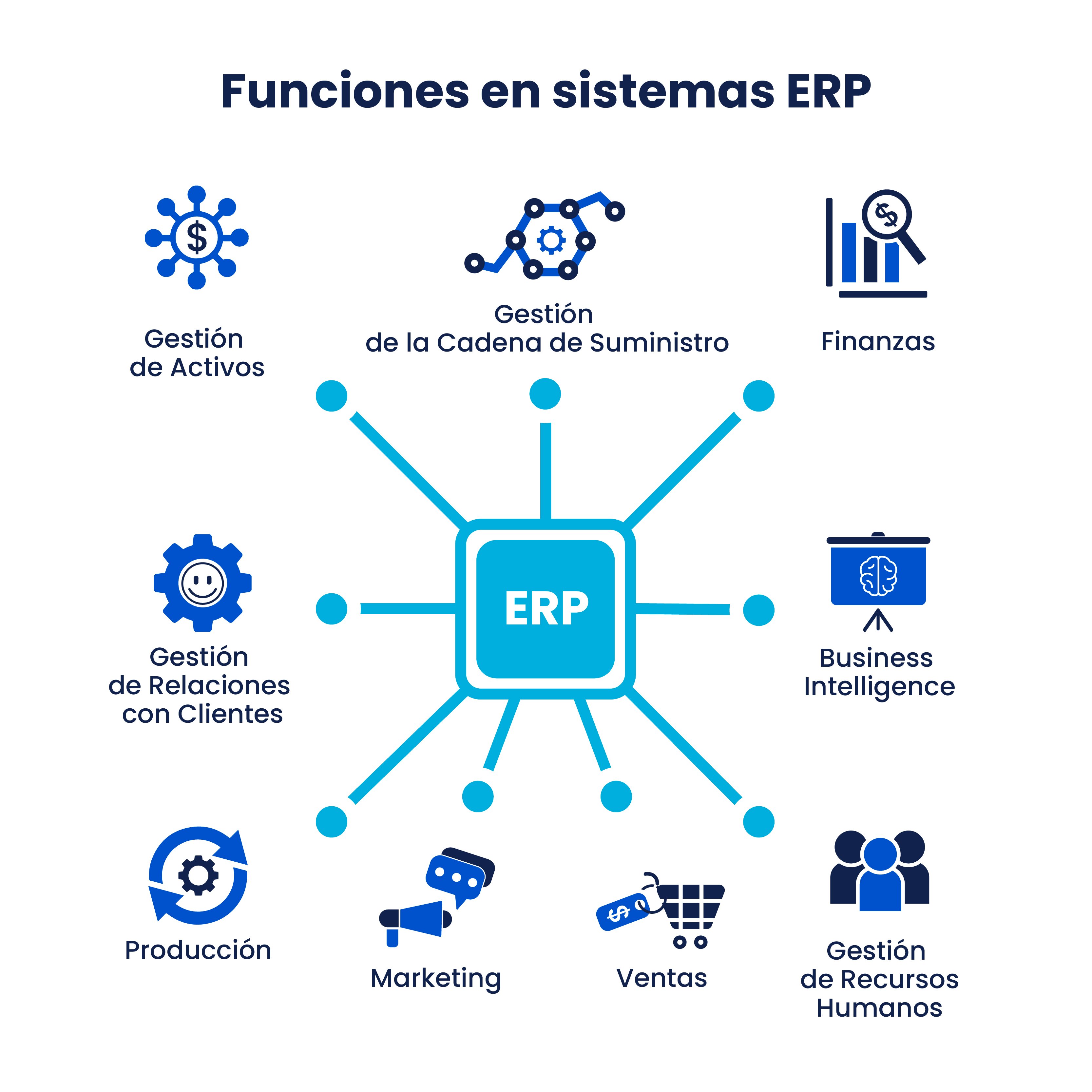 Funciones en sistemas ERP