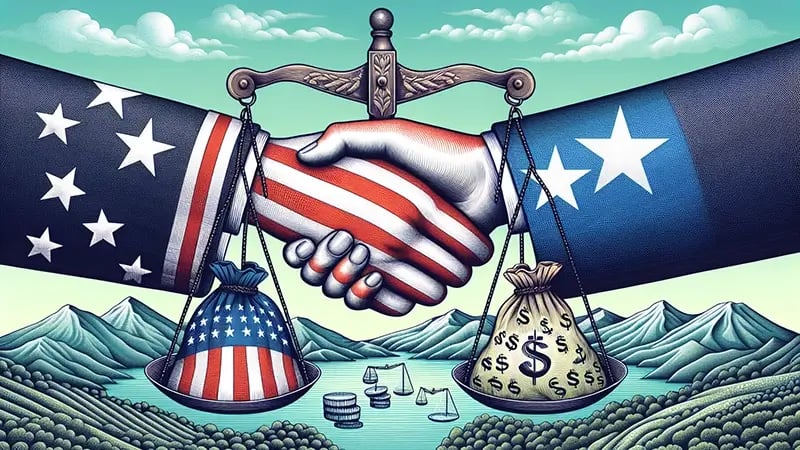 Handshake symbolizing tax relief