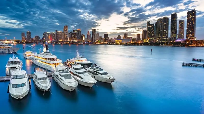 A PHOTO OF BISCAYNE BAY IN MIAMI, FLORIDA. 