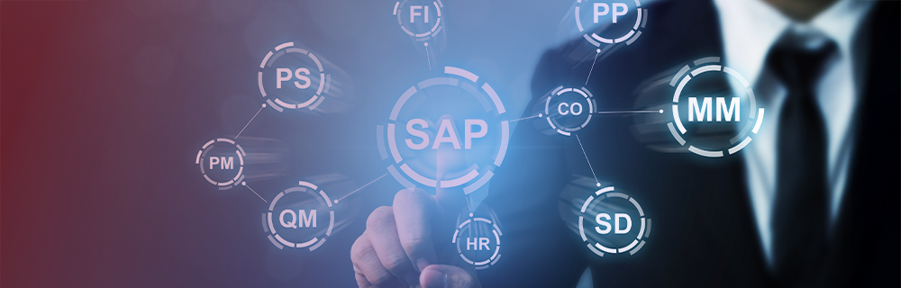 Imagem de uma pessoa selecionando o SAP ao invés de ERPs genéricos 