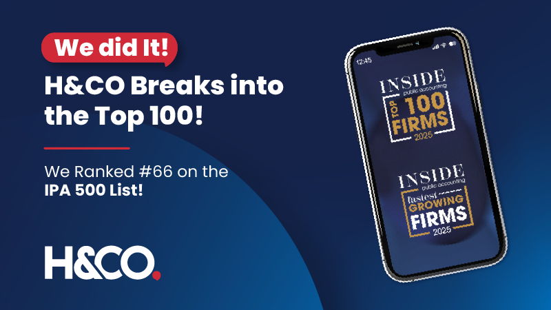 H&CO Breaks Into the Top 100 – Ranked #66 on the 2025 IPA 500 List