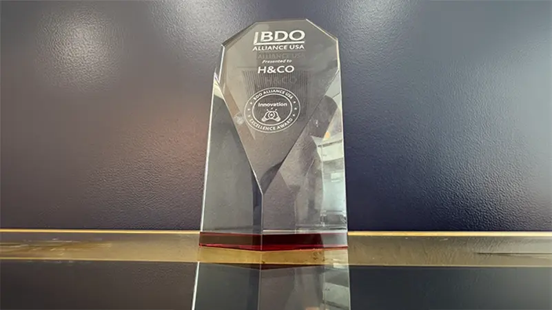 H&CO Named 2026 BDO Alliance USA Innovation Excellence Award Winner